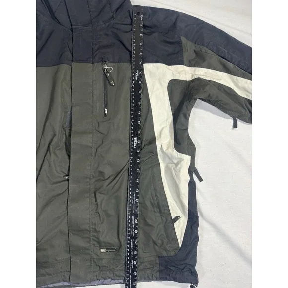 Orage Ski Jacket Mens Size Large Black Green Insulated Entrant V Snow Jacket - Picture 6 of 8